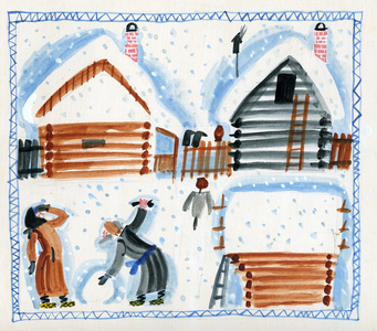 Illustration from 'The Snow Maiden', Russian Fairytale, 1976 (gouache on paper)