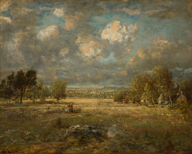Countryside in Picardy, 1860 (oil on canvas)