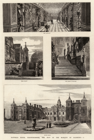Hatfield House, Hartfordshire, the Seat of the Marquis of Salisbury, I (engraving)