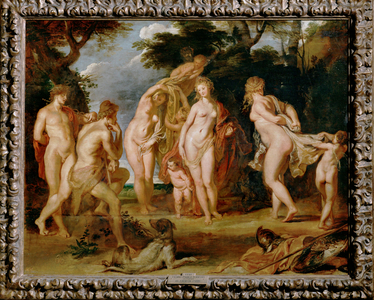 The Judgement of Paris (painting on wood)