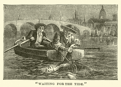 "Waiting for the tide" (engraving)