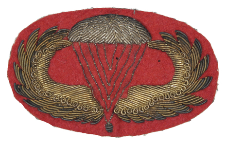 United States, Paratrooper officers embroidered jump wings insignia