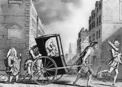 Caricature of a doctor, 1771