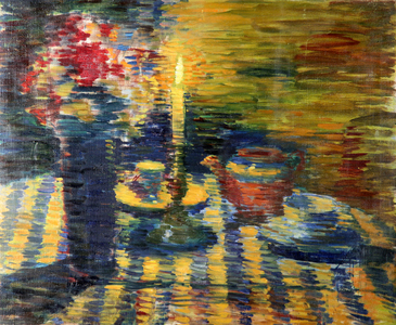 Still Life with Candle, 1936 (oil on canvas)