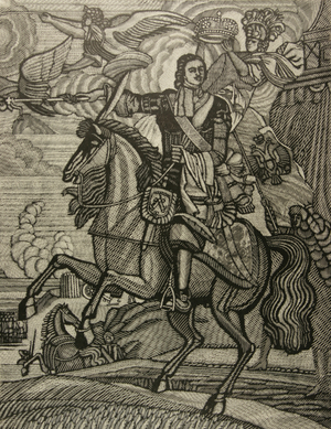 Tzar Emperor Peter the Great, 1980s (linocut)