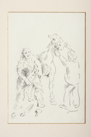 The Farrier (pencil on paper)