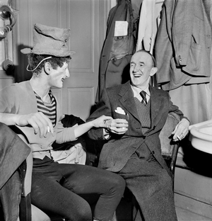 Marcel Marceau, the French mime who created the character Bip ..., 1951 (photo)