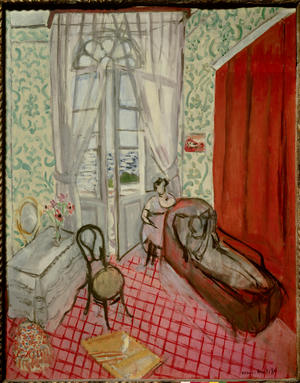 femmes au canape ou le divan 1921 (oil on canvas )