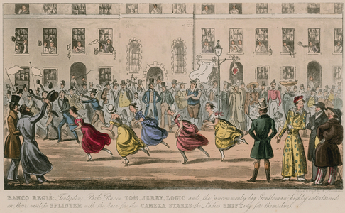 Banco Regis (coloured engraving)