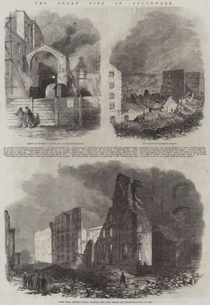The Great Fire in Southwark (engraving)