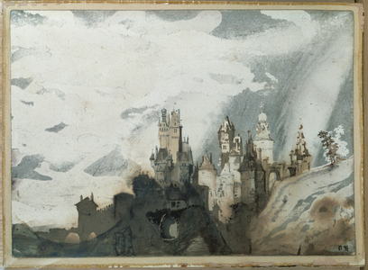 Le gay chateau (pen and wash)