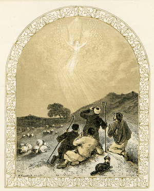 Angel appears to shepherds - Bible