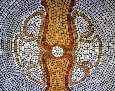 Entrance mosaic, Waucquez Store, 20 Rue Des Sables, Brussels, 1903-06. Now comic Museum (photo)