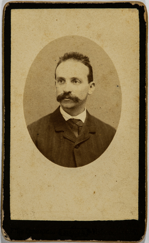 Portrait of a gentleman with a moustache, Rome, Italy, 1880-1900 (photo)