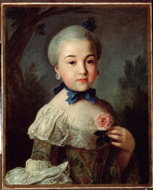 Portrait of Countess Varvara Sheremetyeva, 1760 (oil on canvas)