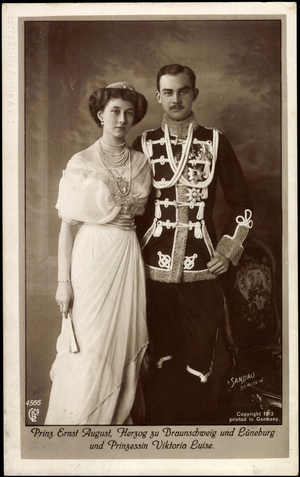 Prince Ernst August with wife Viktoria Luise