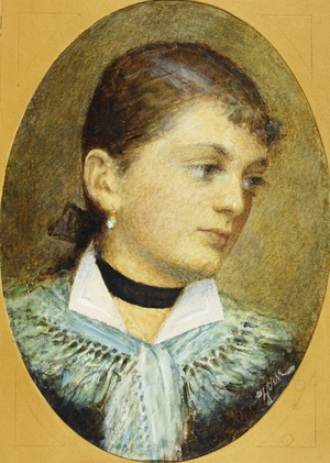 Portrait of Augusta Holzer, 1879 (watercolour and bodycolour)
