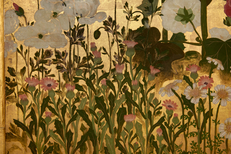 Screen with spring and summer flowers, 1701-1749