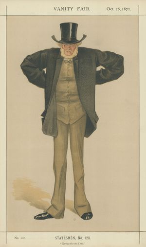 Mr Joseph Cowen (colour litho)