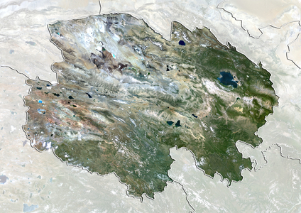 Province of Qinghai, China, True Colour Satellite Image
