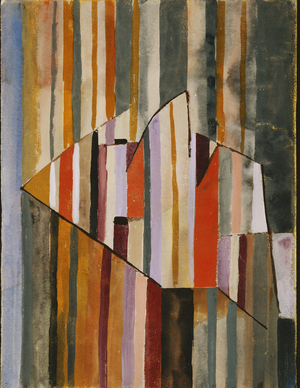 The Pyramid Clown; Der Clown Pyramidal, 1929 (gouache on paper)