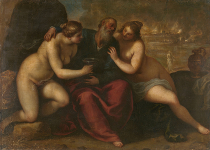 Lot and his Daughters, 1610 (oil on canvas)