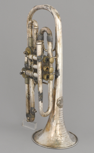 Presentation cornet, 15th Yorkshire (North Riding) Rifle Volunteers Band, 1863 (cornet)