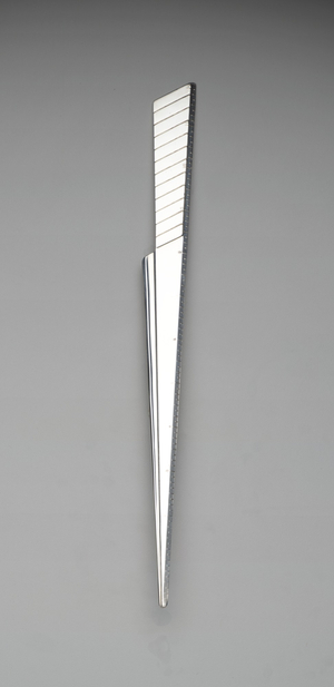 "Executive Rule" letter opener and ruler, c.1963 (silver)