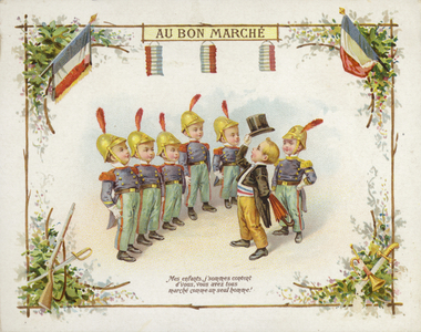 Guard of honour, children (chromolitho)