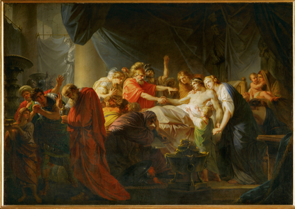 The death of Germanicus (oil on canvas)