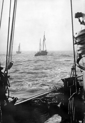 II. WK - Kriegsmarine - outpost boats, 1941 (photo)