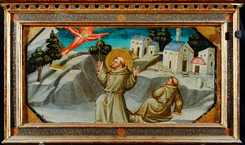 Saint Francis of Assisi receives the stigmata (painting on canvas)