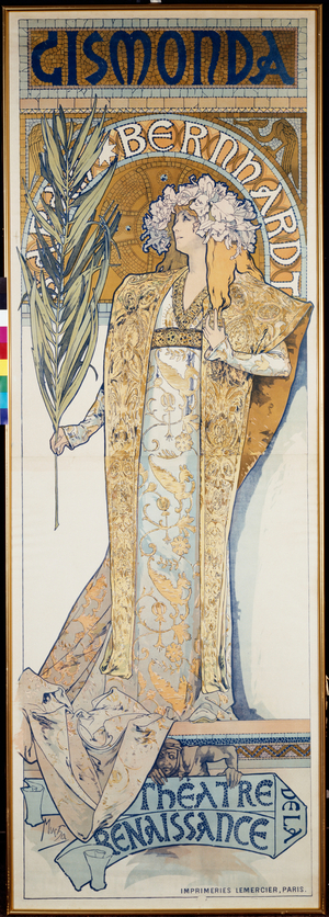Gismonda, Theatre de la Renaissance, 1894 (lithograph in colours)