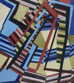 Enclosure, 1915 (gouache, ink, pencil, & painted paper on paper)