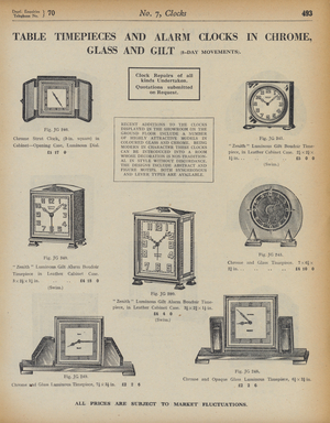 Page from Army and Navy Stores Catalogue, 1939-40 (litho)