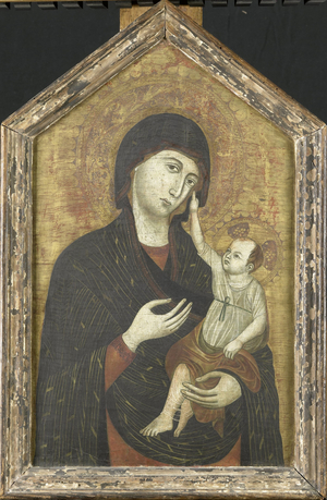 Mary with child, 1890-1920 (tempera panel)