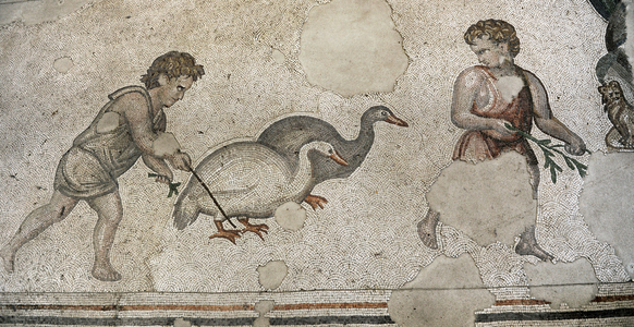 Mosaic of the Great Palace Mosaic Museum. Istanbul.