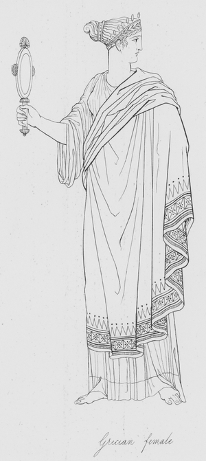 Grecian female (engraving)