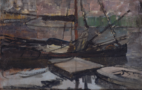 Stadhouderskade near the Amsterdam House of Detention, 1899-1900 (oil on canvas)