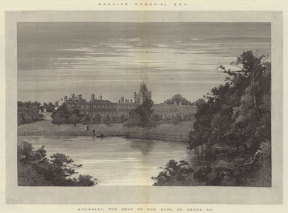 Knowsley, the Seat of the Earl of Derby, KG (engraving)