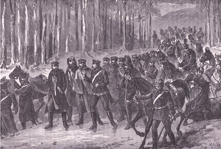 German cavalry en route for Paris, Cassells History of the War between France and Germany published by Cassell and Company Limited, c.1890 (litho)