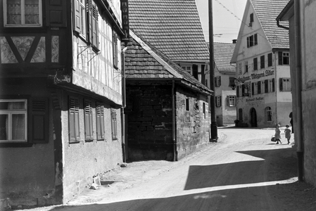 A trip to Gerlingen, Germany 1930s (b/w photo)