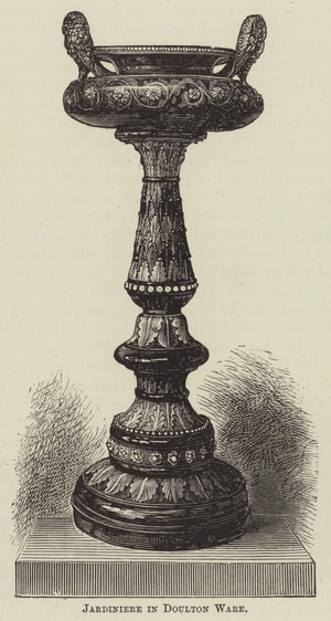 Jardiniere in Doulton Ware (engraving)
