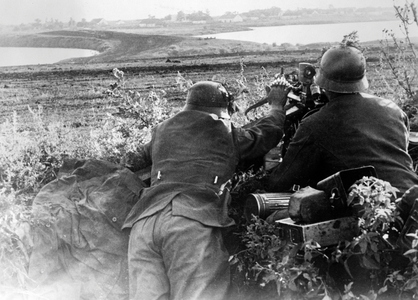Image of German anti-tank gun position on the Eastern Front, 1941