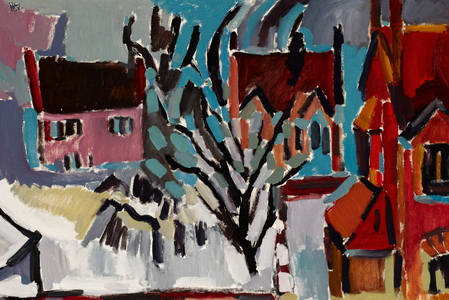 In Winter, Manchester (oil on canvas)