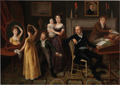 Family Group in a New York Interior, 1807 (oil on canvas)