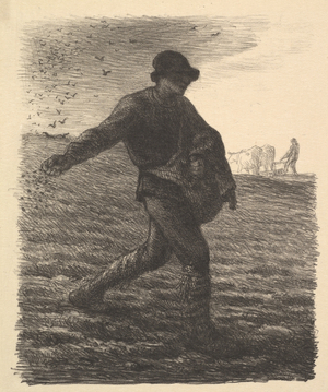 The Sower, 1851 (lithograph)