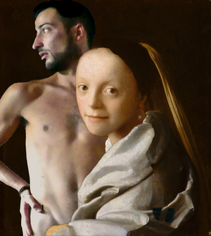 Young Woman with Andrea Fallovo, 2023 (digital)