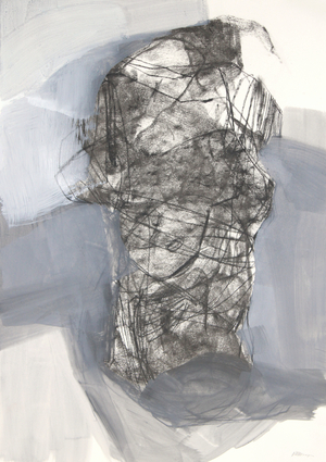 Torso 6, 2022 (charcoal on paper)