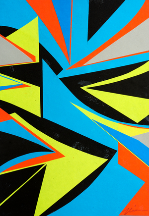 Colour Vision: 2, 2020 (paper collage)